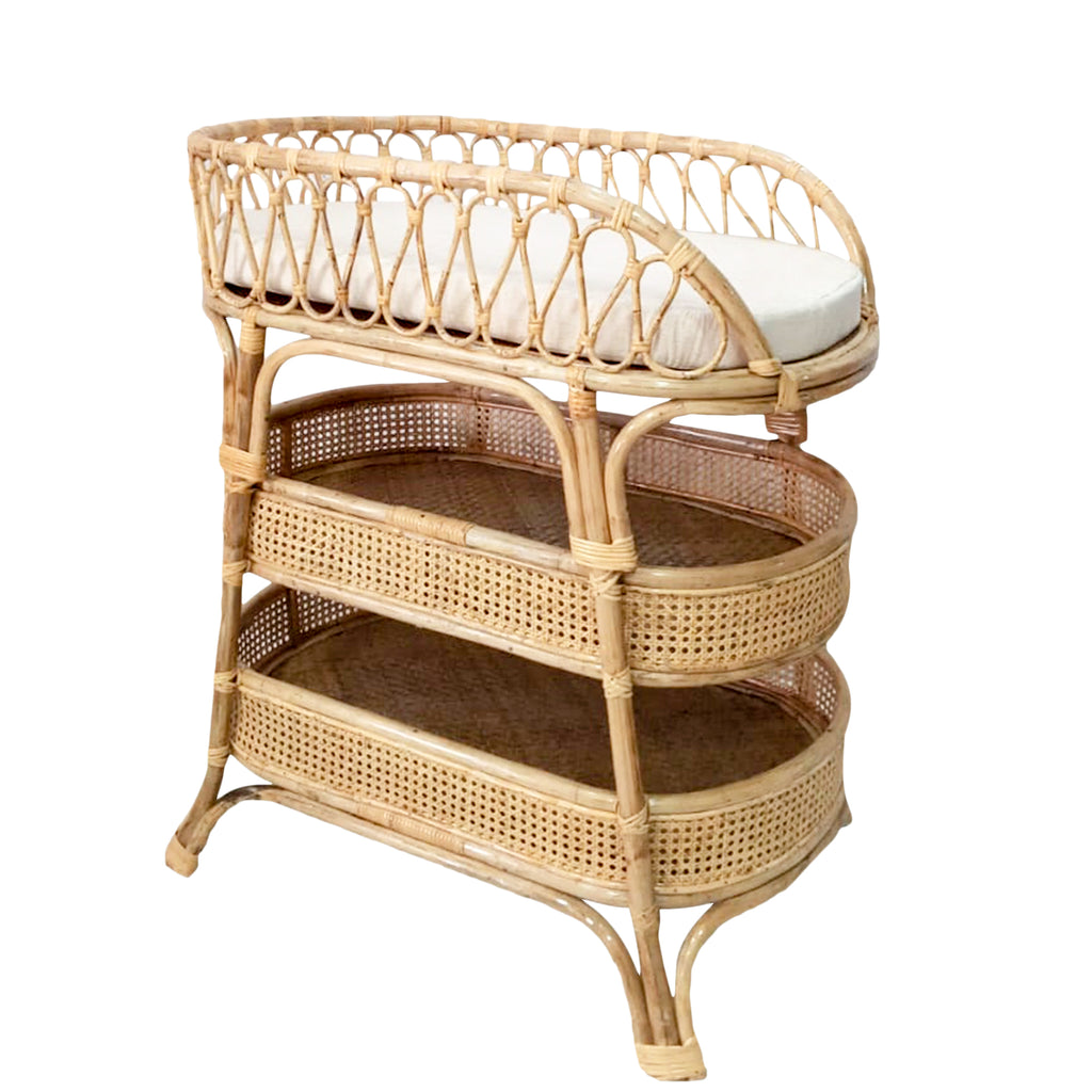 Solid Color Bassinet Cushion, Rattan Chair Cushion, Removable And