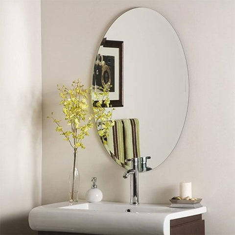 IRA Frame less Mirror- Oval Shape - IRA Furniture