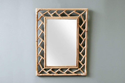 IRA Natural Frame Bathroom Vanity Living Room Bedroom Mirror - IRA Furniture